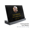 Plaque funéraire marbre-noir 26 Plaquedeces.fr